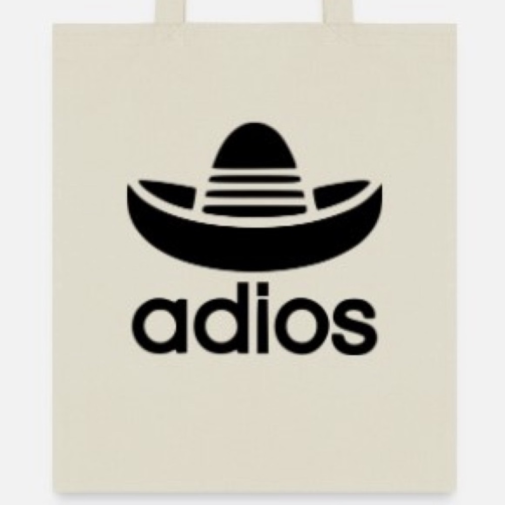 Adios tote bag